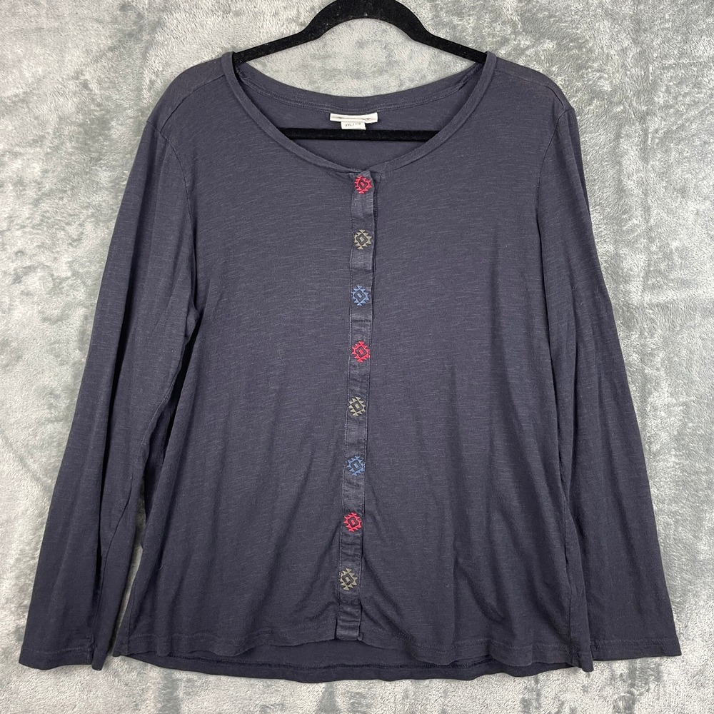 Ariat Top Womens XXL‎ Southwestern Axtec Cowgirl Boho Festival Concert LS Shirt
